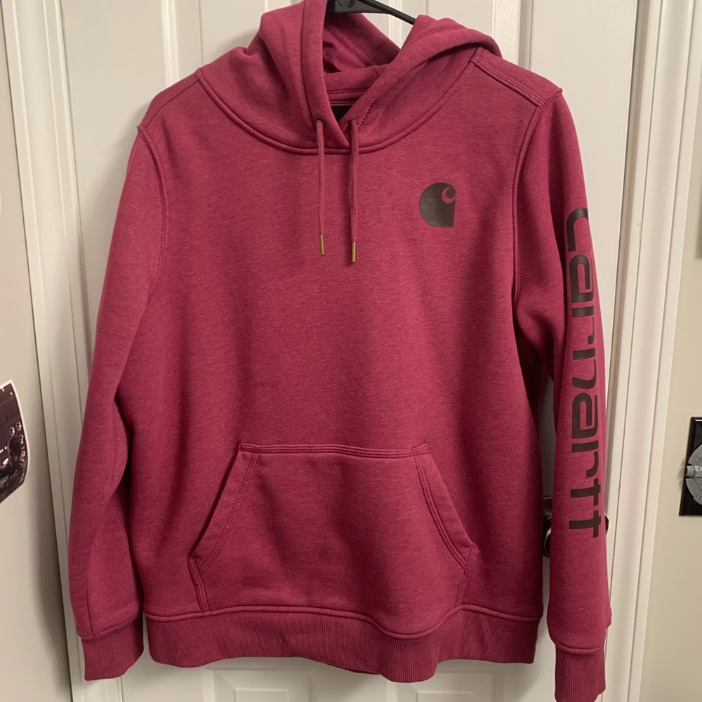 CARHARTT sweatshirt. Size L, small stain as shown, hardly noticeable.  Like new